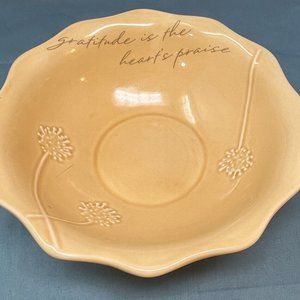 BlessingsUnlimited EverGrateful Collection Medium Footed Serving Bowl Item 80330